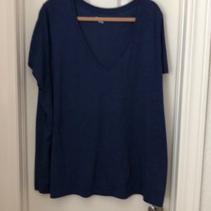 Ava & Viv Woman’s Blue blouse 4X